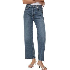 Agolde Ren Jean High-rise Wide-leg Control Medium Wash Blue Women's size 30
